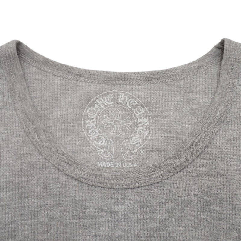 クロムハーツ CHROME HEARTS サーマルロングスリーブシャツ XL 408207011******784 長袖シャツ コットン ポリエステル グレー メンズ【中古】【Aランク】