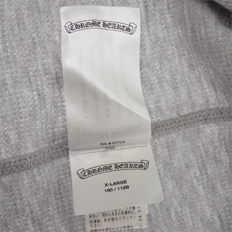 クロムハーツ CHROME HEARTS サーマルロングスリーブシャツ XL 408207011******784 長袖シャツ コットン ポリエステル グレー メンズ【中古】【Aランク】
