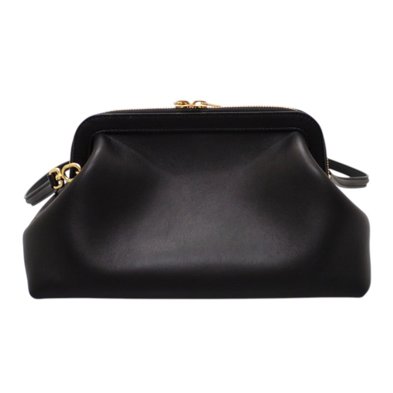セリーヌ CELINE スモールドクターポーチ L106N3R32.38NO 2WAYバッグ ショルダーバッグ カーフ ブラック ゴールド金具 レディース【中古】【Aランク】