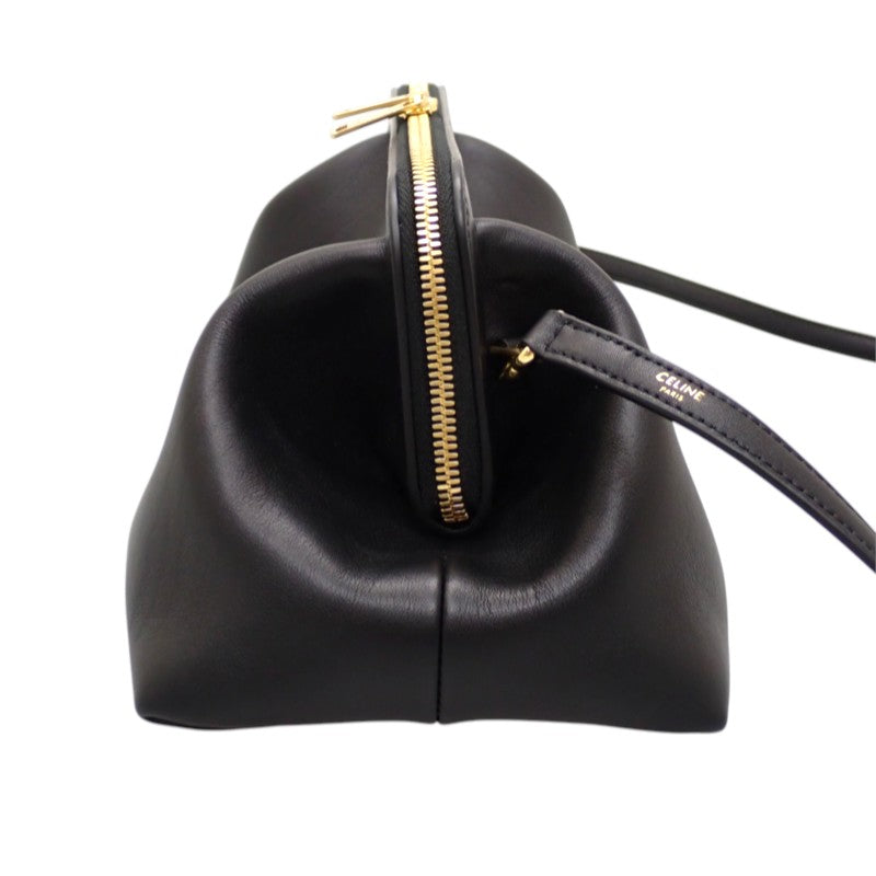 セリーヌ CELINE スモールドクターポーチ L106N3R32.38NO 2WAYバッグ ショルダーバッグ カーフ ブラック ゴールド金具 レディース【中古】【Aランク】