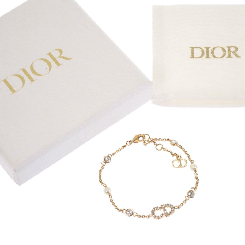 ディオール Dior Clair D Lune B3106WOMZI_D301 ブレスレット メタル フェイクパール クリスタル ゴールド レディース【中古】【Aランク】