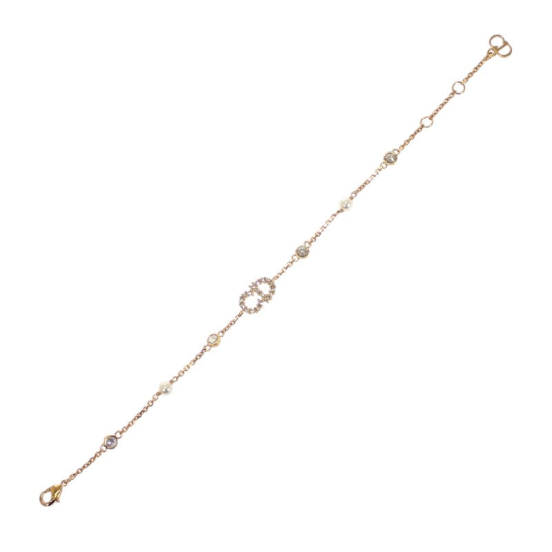 ディオール Dior Clair D Lune B3106WOMZI_D301 ブレスレット メタル フェイクパール クリスタル ゴールド レディース【中古】【Aランク】