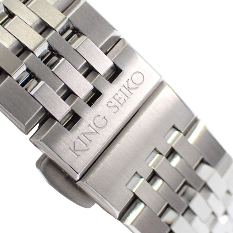 セイコー SEIKO キングセイコーBEAMS限定 50周年記念限定モデル SDKA025 腕時計 ステンレススチール ブラック 自動巻き ブラック文字盤 メンズ【中古】【Aランク】