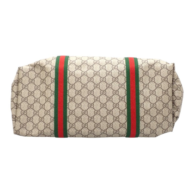 グッチ GUCCI テンダーミディアム 763287 トートバッグ ポリウレタン ベージュ シルバー金具 メンズ レディース【中古】【Aランク】