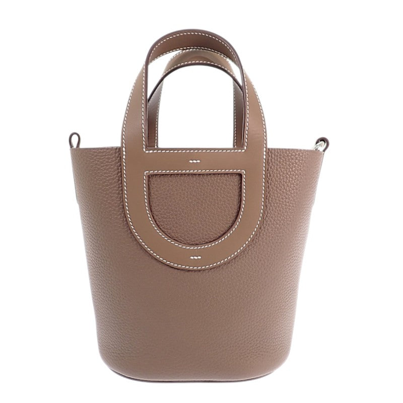 エルメス HERMES インザループ 18 ハンドバッグ トリヨンクレマンス ヴォースイフト エトゥープ レディース【中古】【Aランク】