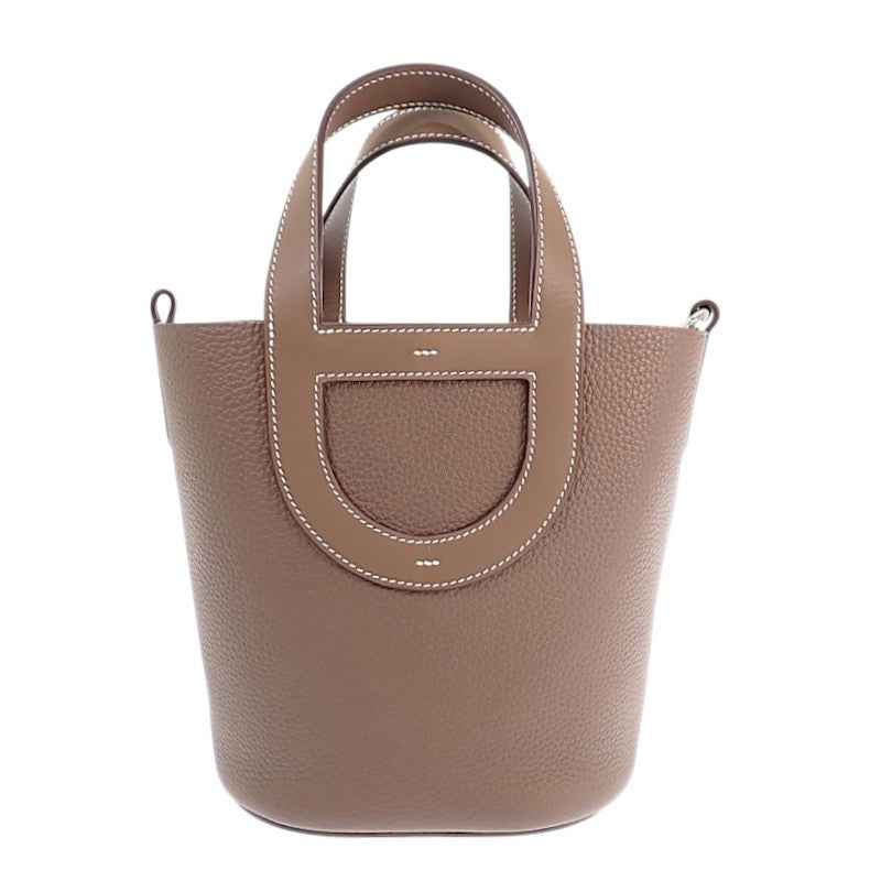 エルメス HERMES インザループ 18 ハンドバッグ トリヨンクレマンス ヴォースイフト エトゥープ レディース【中古】【Aランク】
