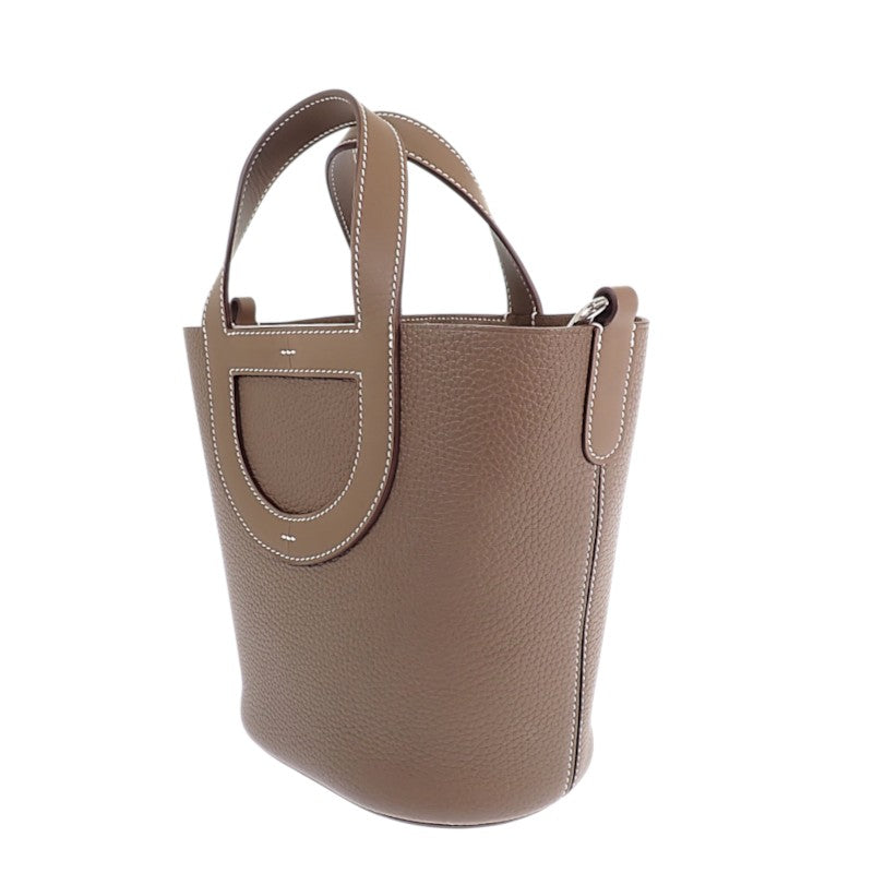 エルメス HERMES インザループ 18 ハンドバッグ トリヨンクレマンス ヴォースイフト エトゥープ レディース【中古】【Aランク】