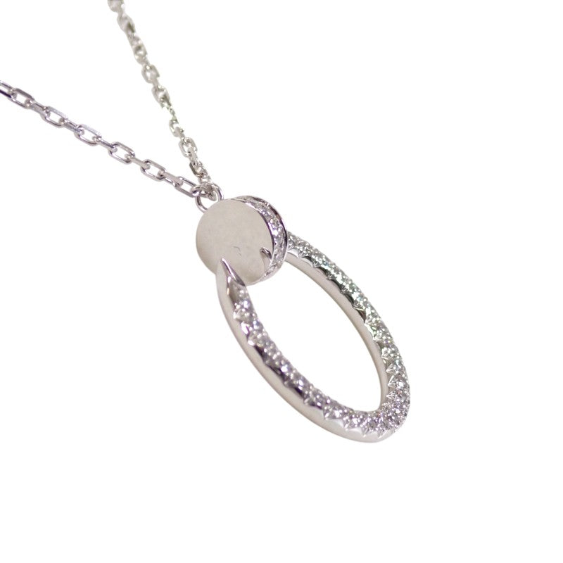 カルティエ CARTIER ジュストアンクル ペンダント B3046900/B7224897 ネックレス K18ホワイトゴールド ダイヤモンド レディース【中古】【Aランク】