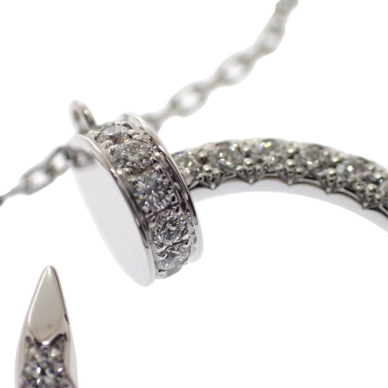 カルティエ CARTIER ジュストアンクル ペンダント B3046900/B7224897 ネックレス K18ホワイトゴールド ダイヤモンド レディース【中古】【Aランク】