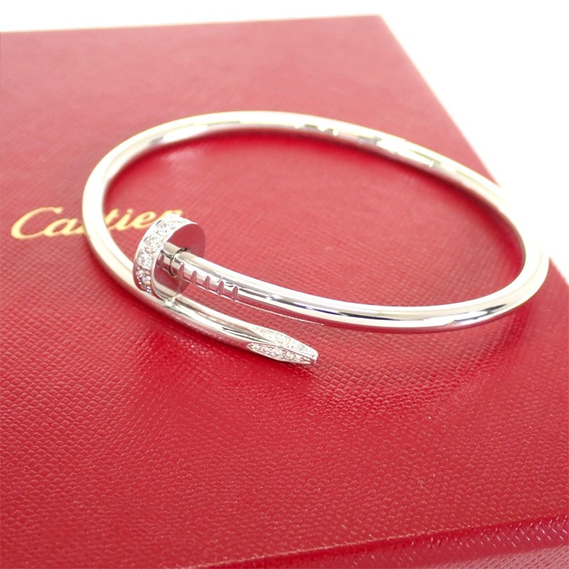 カルティエ CARTIER ジュストアンクル B6048718 ブレスレット K18ホワイトゴールド ダイヤモンド レディース【中古】【Aランク】