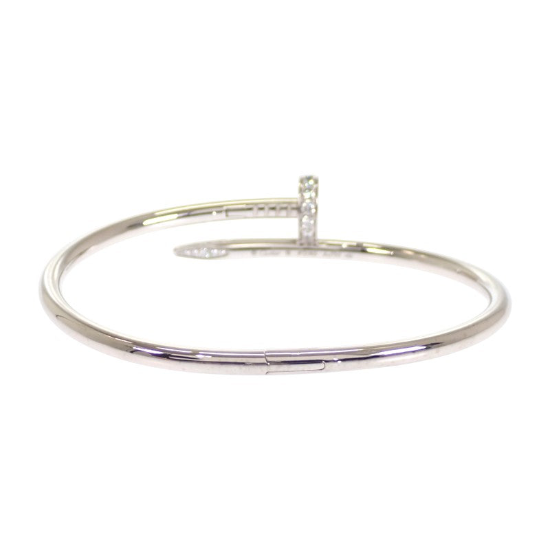 カルティエ CARTIER ジュストアンクル B6048718 ブレスレット K18ホワイトゴールド ダイヤモンド レディース【中古】【Aランク】