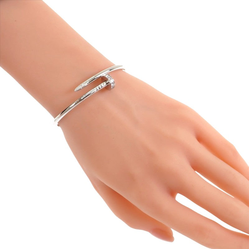 カルティエ CARTIER ジュストアンクル B6048718 ブレスレット K18ホワイトゴールド ダイヤモンド レディース【中古】【Aランク】