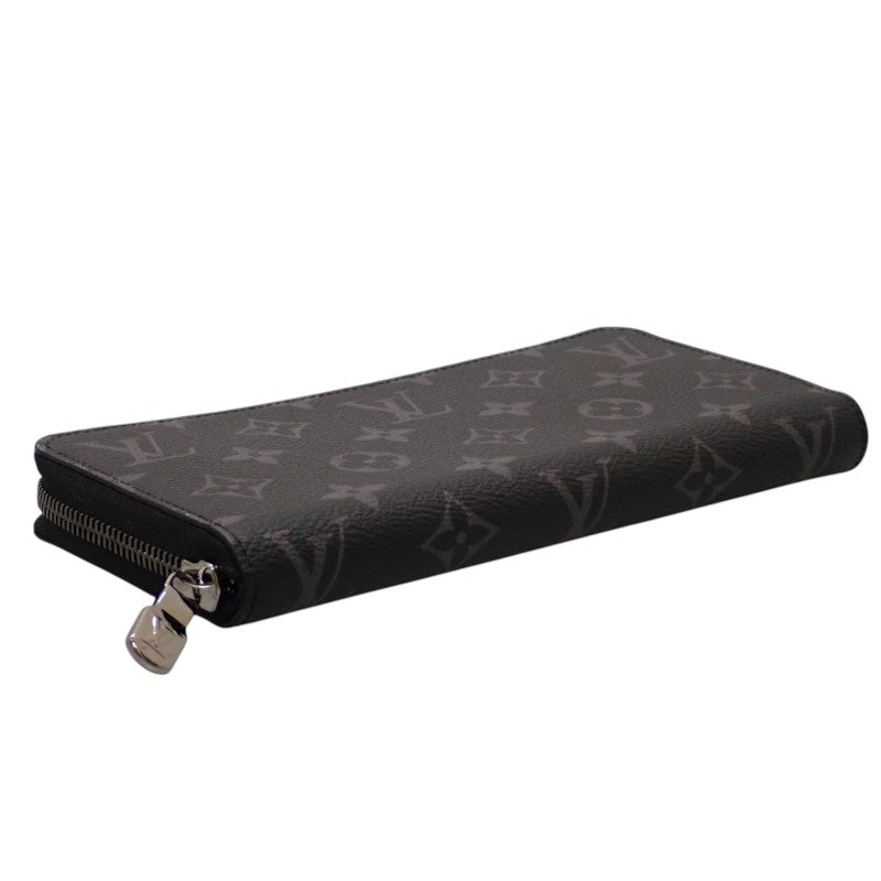 ルイヴィトン LOUIS VUITTON ジッピーウォレット・ホリゾンタル M11611 モノグラムエクリプス 長財布 モノグラム・エクリプス キャンバス ブラック メンズ【中古】【Sランク】