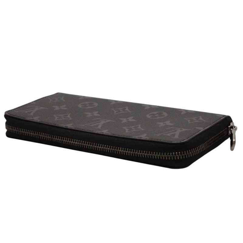 ルイヴィトン LOUIS VUITTON ジッピーウォレット・ホリゾンタル M11611 モノグラムエクリプス 長財布 モノグラム・エクリプス キャンバス ブラック メンズ【中古】【Sランク】