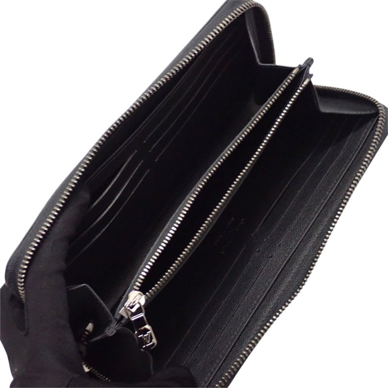 ルイヴィトン LOUIS VUITTON ジッピーウォレット・ホリゾンタル M11611 モノグラムエクリプス 長財布 モノグラム・エクリプス キャンバス ブラック メンズ【中古】【Sランク】