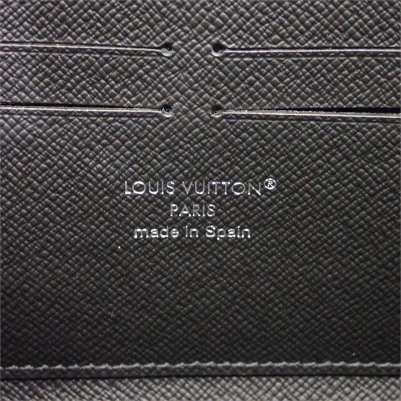 ルイヴィトン LOUIS VUITTON ジッピーウォレット・ホリゾンタル M11611 モノグラムエクリプス 長財布 モノグラム・エクリプス キャンバス ブラック メンズ【中古】【Sランク】