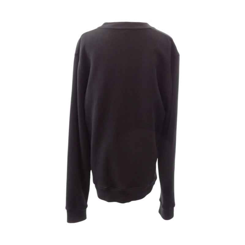 ロエベ LOEWE ロゴ アナグラム シャツ XL H61694100F スウェット コットン ブラック メンズ【中古】【ABランク】