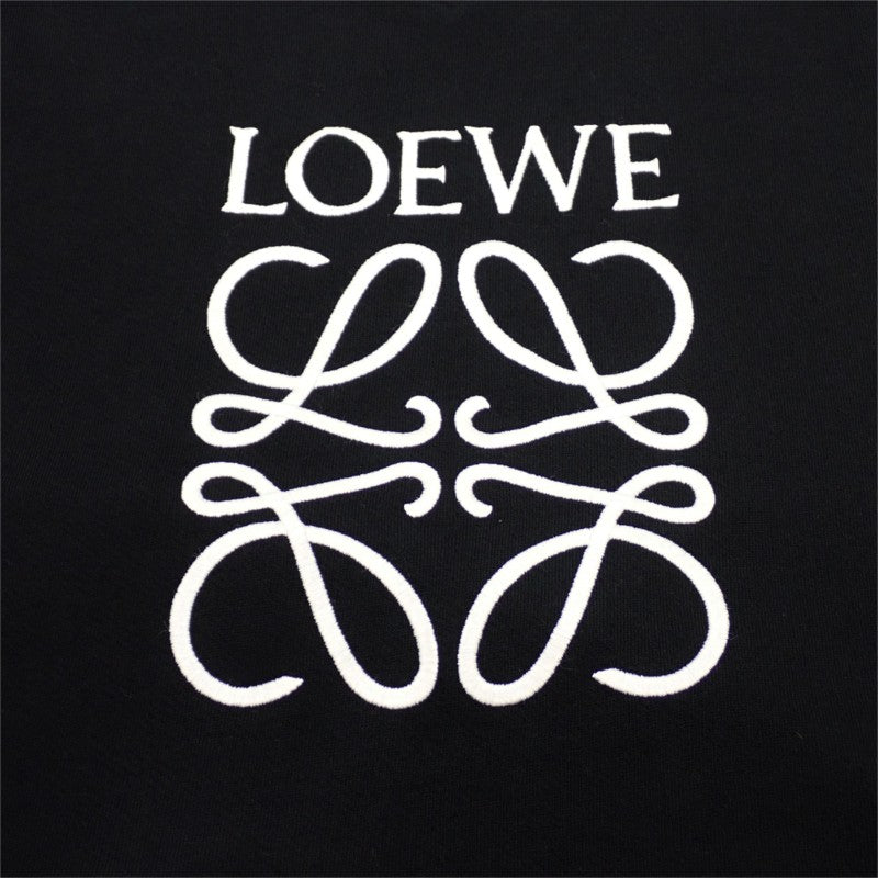 ロエベ LOEWE ロゴ アナグラム シャツ XL H61694100F スウェット コットン ブラック メンズ【中古】【ABランク】