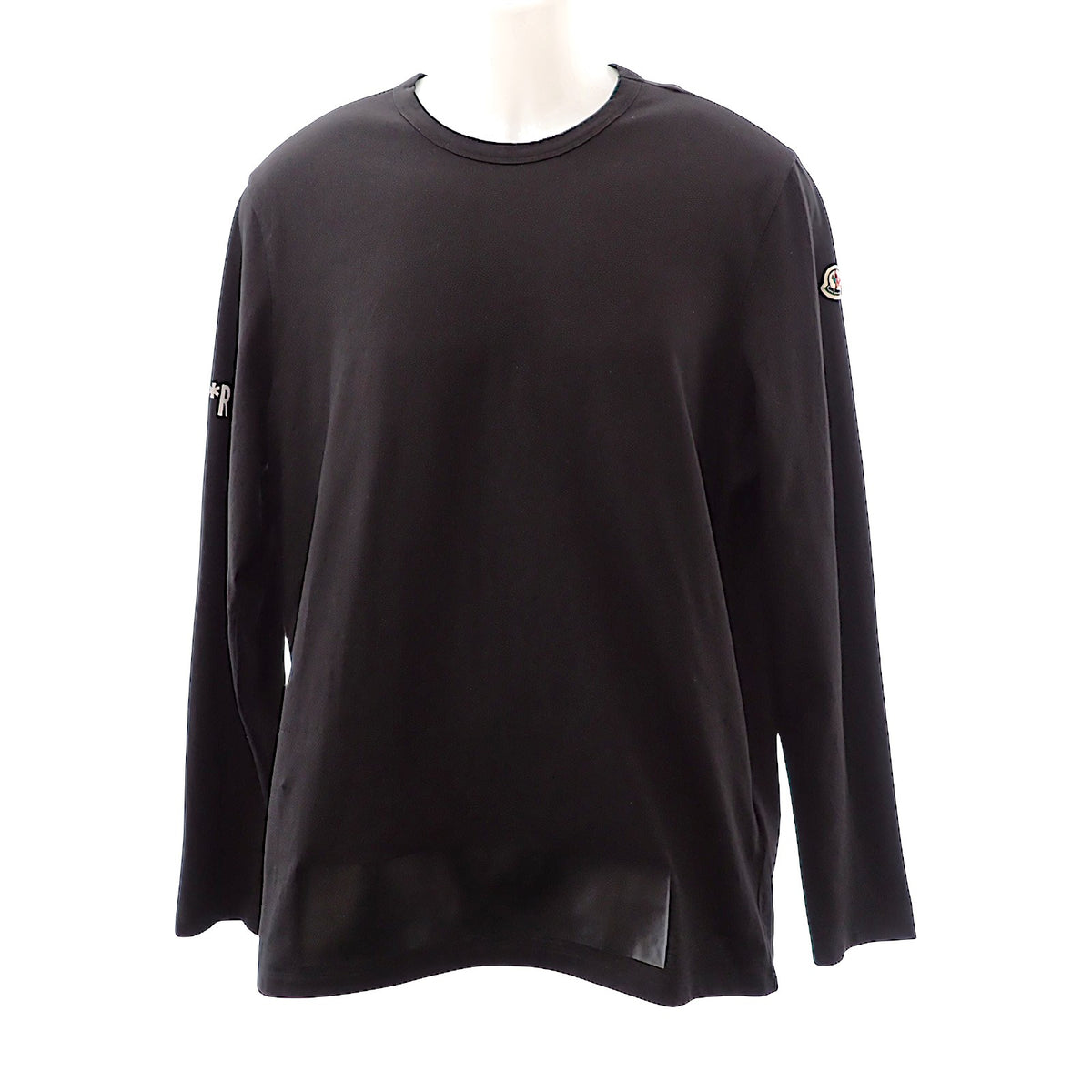 モンクレール MONCLER MAGLIA GIROCOLLO ロングスリーブTシャツ XL E20918002950 V8096 長袖Tシャツ コットン 綿 ブラック 黒 メンズ【中古】【ABランク】