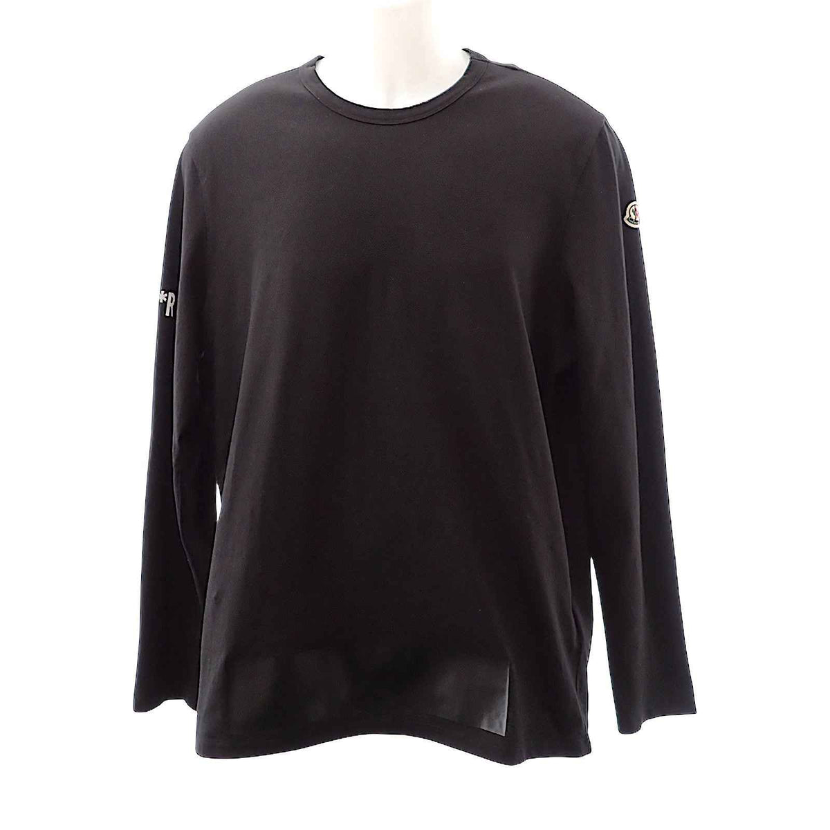 モンクレール MONCLER MAGLIA GIROCOLLO ロングスリーブTシャツ XL E20918002950 V8096 長袖Tシャツ コットン 綿 ブラック 黒 メンズ【中古】【ABランク】