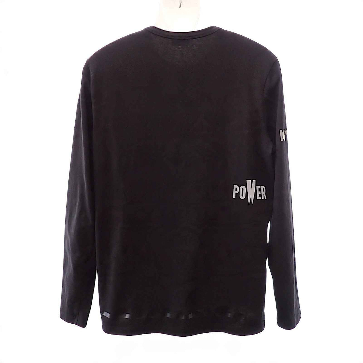 モンクレール MONCLER MAGLIA GIROCOLLO ロングスリーブTシャツ XL E20918002950 V8096 長袖Tシャツ コットン 綿 ブラック 黒 メンズ【中古】【ABランク】