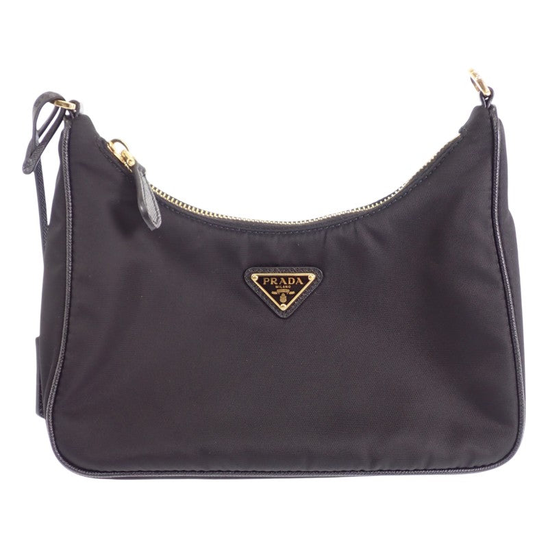 プラダ PRADA プラダ リナイロンバッグ 1BH204 R064 F0632 V V9L 2WAYバッグ 2WAYバッグ ナイロン ブラック ゴールド金具 レディース【中古】【ABランク】