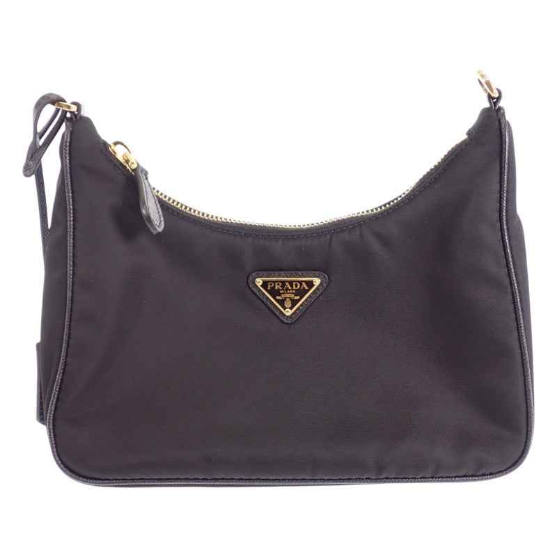 プラダ PRADA プラダ リナイロンバッグ 1BH204 R064 F0632 V V9L 2WAYバッグ 2WAYバッグ ナイロン ブラック ゴールド金具 レディース【中古】【ABランク】