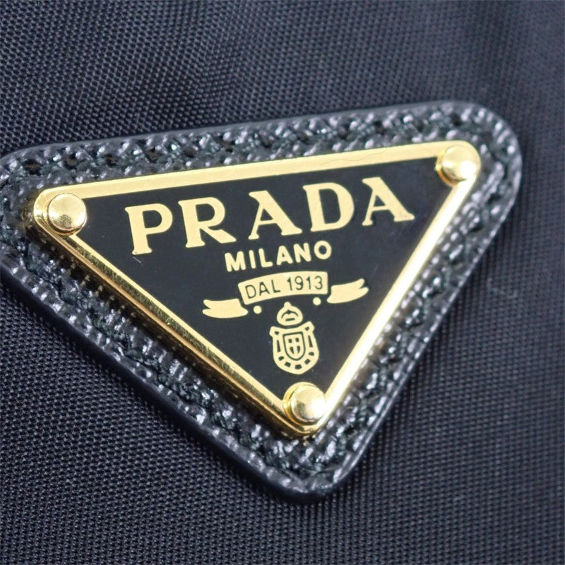 プラダ PRADA プラダ リナイロンバッグ 1BH204 R064 F0632 V V9L 2WAYバッグ 2WAYバッグ ナイロン ブラック ゴールド金具 レディース【中古】【ABランク】