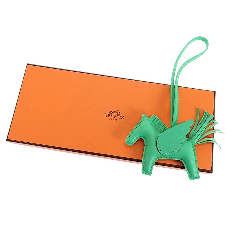 エルメス HERMES ロデオチャーム ペガサス PM K刻印 バッグチャーム スイフト ヴェールコミック グリーン レディース メンズ【中古】【Aランク】