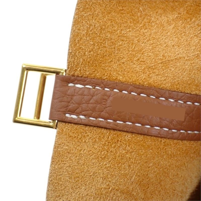 エルメス HERMES ピコタンロックPM ハンドバッグ トリヨンクレマンス ブラウン ゴールド金具 レディース【中古】【Aランク】