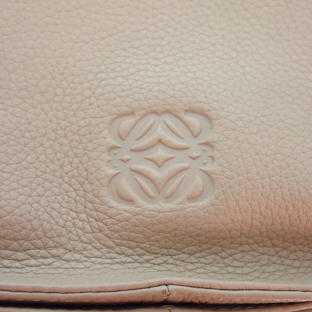 ロエベ LOEWE フラメンコ 30 380.34DH38 ショルダーバッグ カーフ ベージュ ゴールド金具 レディース【中古】【ABランク】