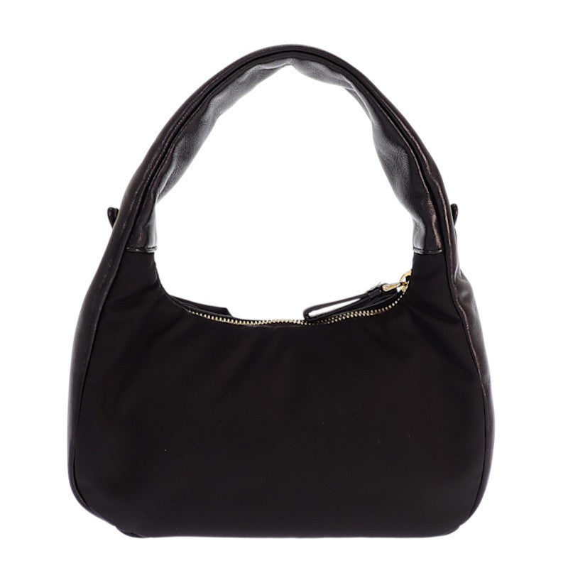 プラダ PRADA リボン ミニ 1BC241_RP0C_F0002_V_OXO 2WAYバッグ レザー ナイロン ブラック ゴールド金具 レディース【中古】【Aランク】