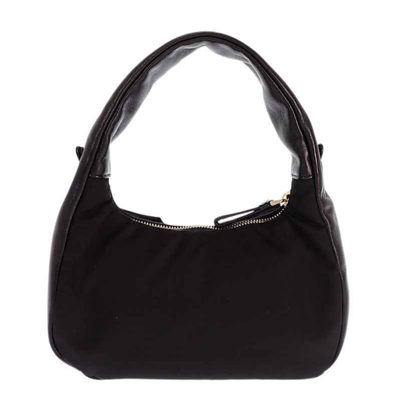 プラダ PRADA リボン ミニ 1BC241_RP0C_F0002_V_OXO 2WAYバッグ レザー ナイロン ブラック ゴールド金具 レディース【中古】【Aランク】