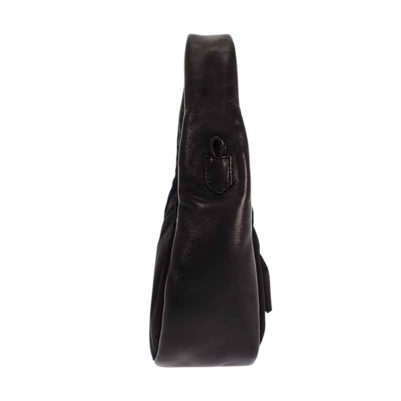 プラダ PRADA リボン ミニ 1BC241_RP0C_F0002_V_OXO 2WAYバッグ レザー ナイロン ブラック ゴールド金具 レディース【中古】【Aランク】