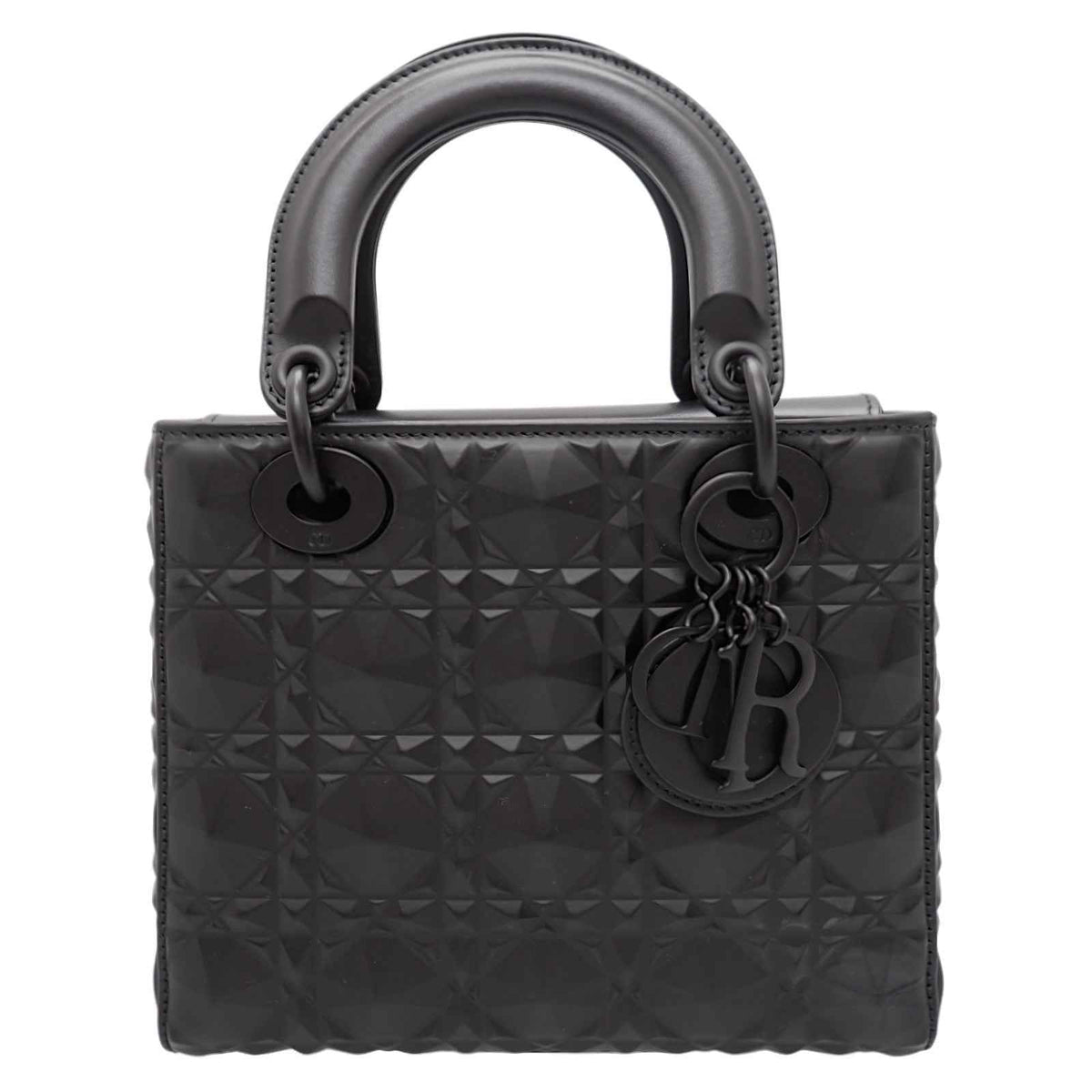 クリスチャンディオール Christian Dior Lady Dior My ABCDior レディディオール バッグ スモール M0538SNEA _M900 2WAYバッグ ハンドバッグ ショルダーバッグ ラムスキン ソーブラック 黒 ブラック金具 レディース【中古】【ABランク】