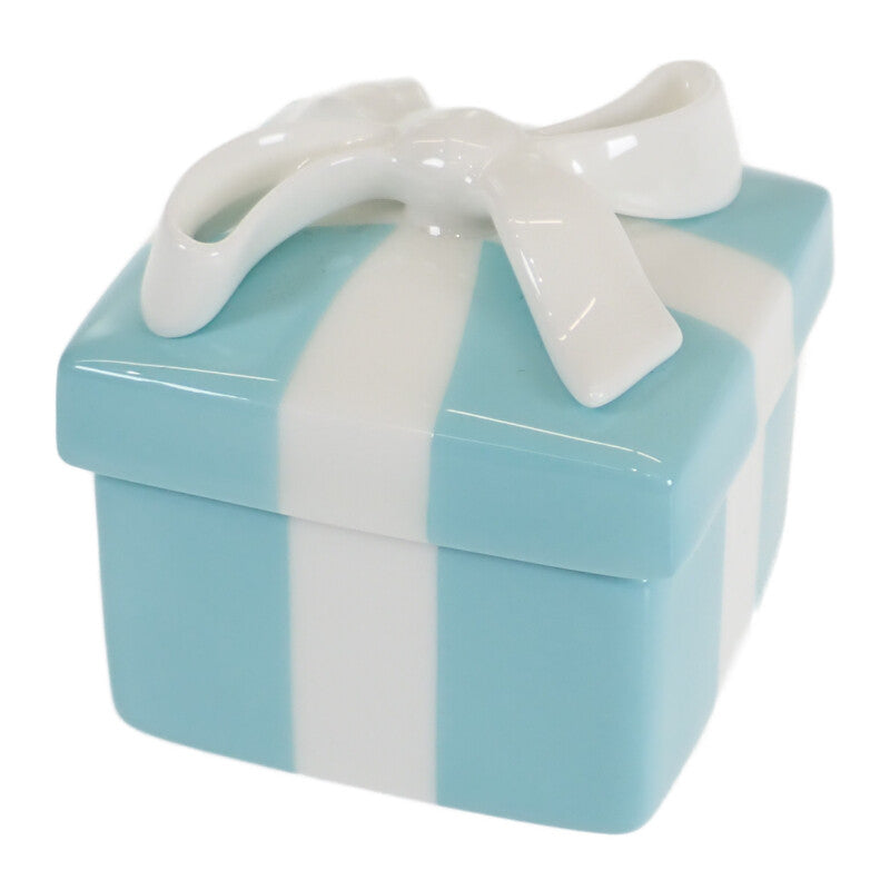 ティファニー TIFFANY&Co. ブルーボックス ミニ ジュエリーケース 小物入れ その他小物 陶磁器 ブルー ホワイト レディース【中古】【Aランク】