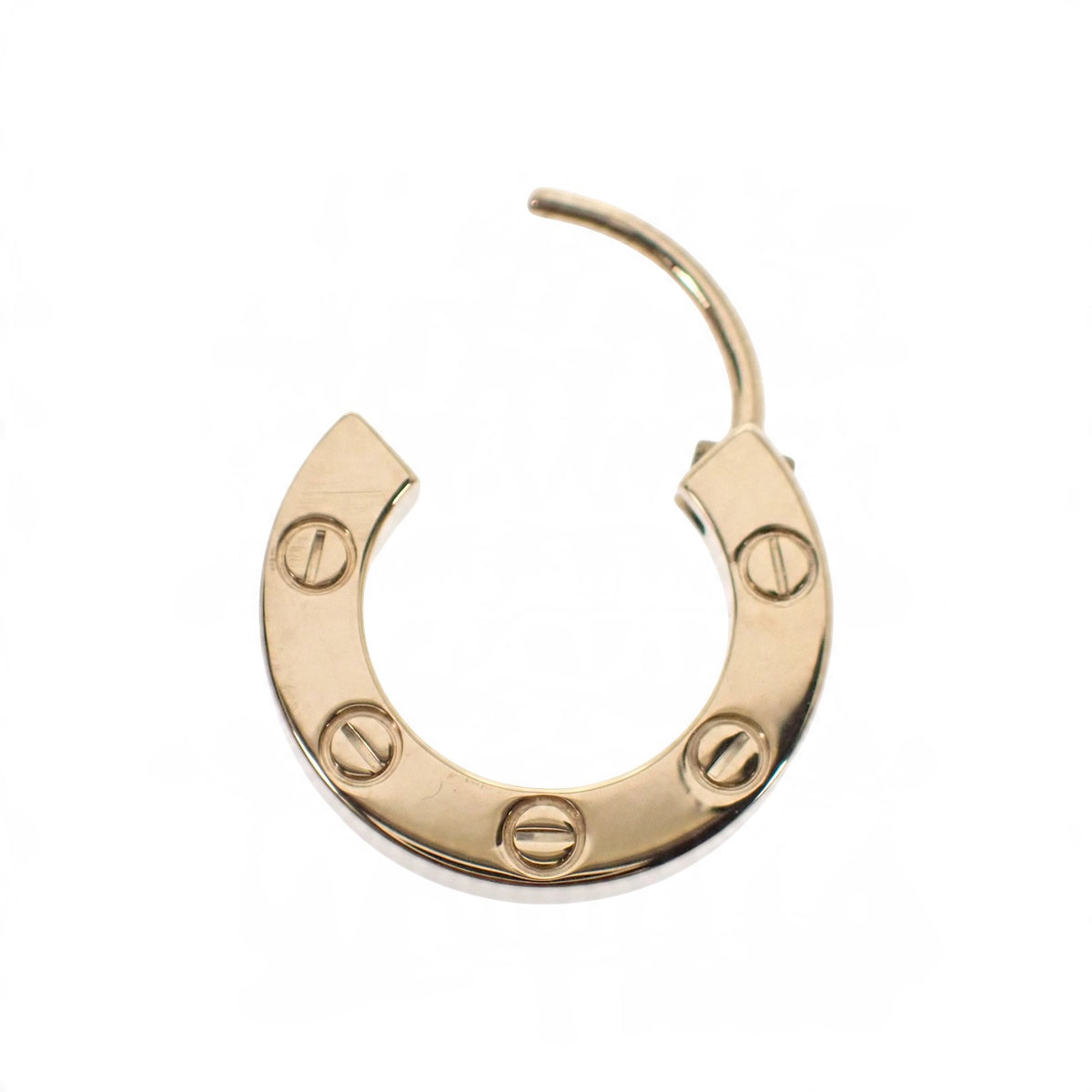 カルティエ CARTIER LOVE シングル 片耳 オンライン限定 フープ B8301423 ピアス K18イエローゴールド レディース【中古】【Aランク】
