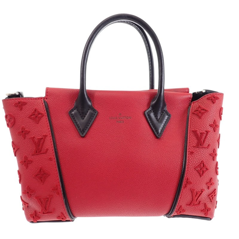 ルイヴィトン LOUIS VUITTON ヴェルール トートW BB M94629 2WAYバッグ モノグラムヴェルール スリーズ レッド ブラック シルバー金具 レディース【中古】【Bランク】