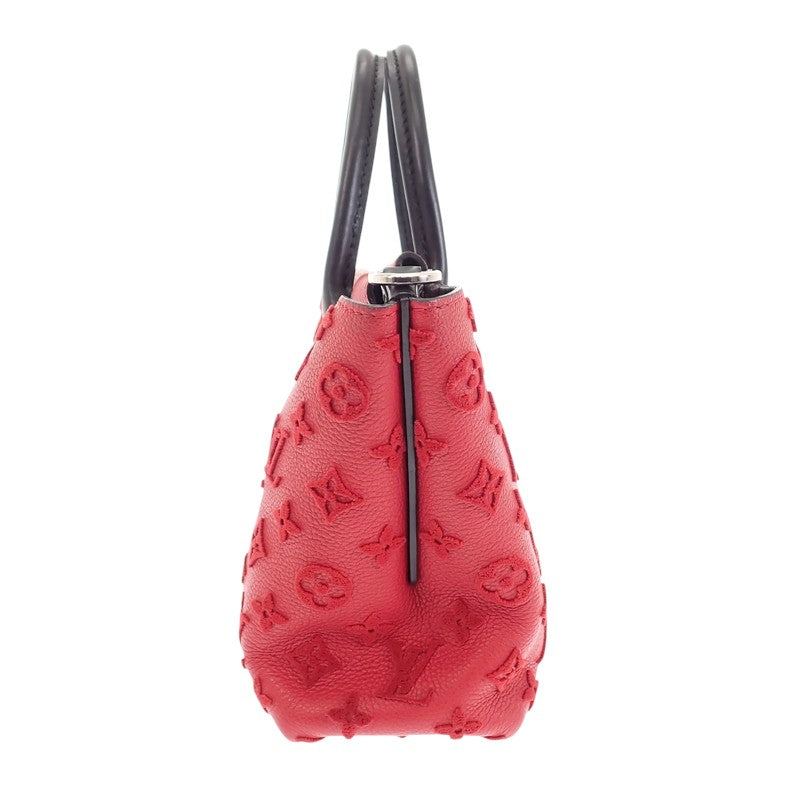 ルイヴィトン LOUIS VUITTON ヴェルール トートW BB M94629 2WAYバッグ モノグラムヴェルール スリーズ レッド ブラック シルバー金具 レディース【中古】【Bランク】