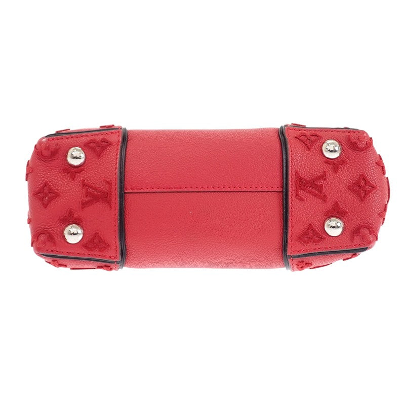 ルイヴィトン LOUIS VUITTON ヴェルール トートW BB M94629 2WAYバッグ モノグラムヴェルール スリーズ レッド ブラック シルバー金具 レディース【中古】【Bランク】