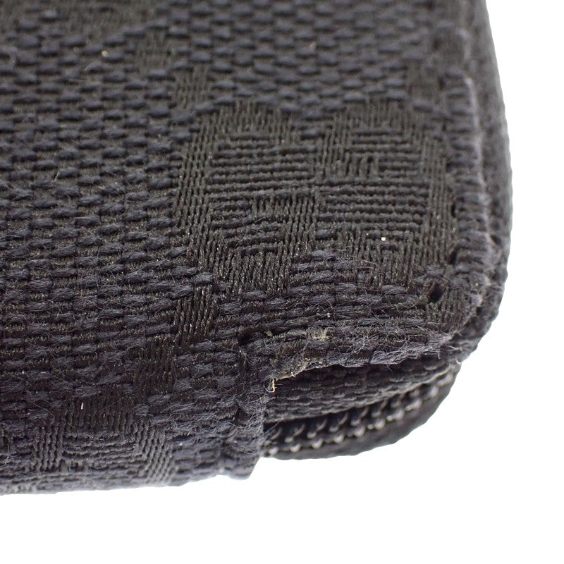 グッチ GUCCI ラウンドファスナー 030・0416・1578 コインケース GGキャンバス ブラック ブラック金具 メンズ レディース ユニセックス【中古】【ABランク】