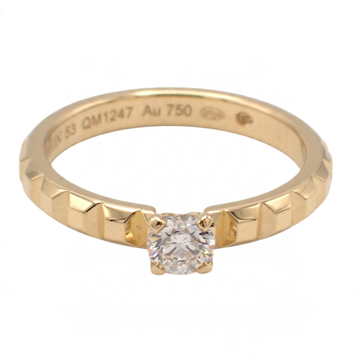 ブシュロン Boucheron キャトルクルドパリ 13号 JSL00032 リング K18イエローゴールド ゴールド ダイヤモンド #53 レディース【中古】【Aランク】