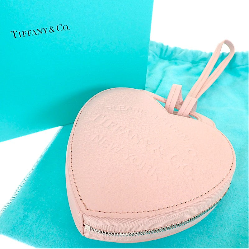 ティファニー TIFFANY&Co. リターントゥティファニー レザーハートコインケース コインケース レザー ピンク シルバー金具 レディース【中古】【Aランク】