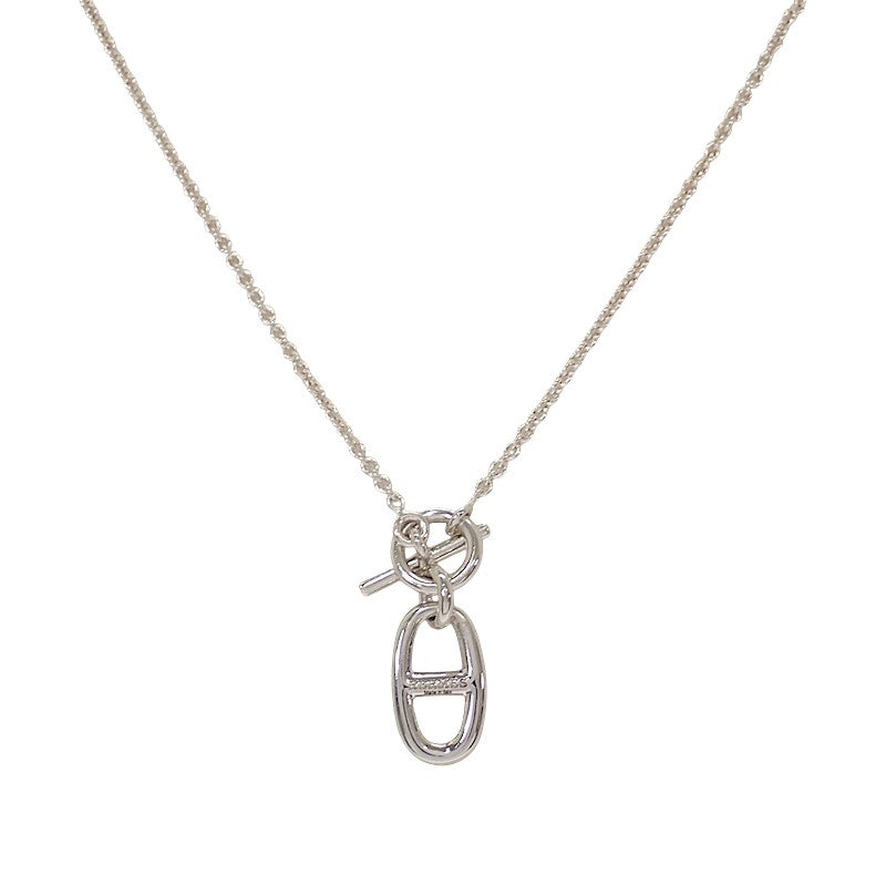 エルメス HERMES アミュレット シェーヌダンクル ヴィンテージ ネックレス シルバー925 銀 レディース ユニセックス【中古】【ABランク】