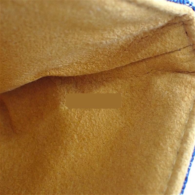 ルイヴィトン LOUIS VUITTON デニム ポシェット プラット M95007 クラッチバッグ モノグラムデニム ゴールド金具 レディース メンズ【中古】【Aランク】