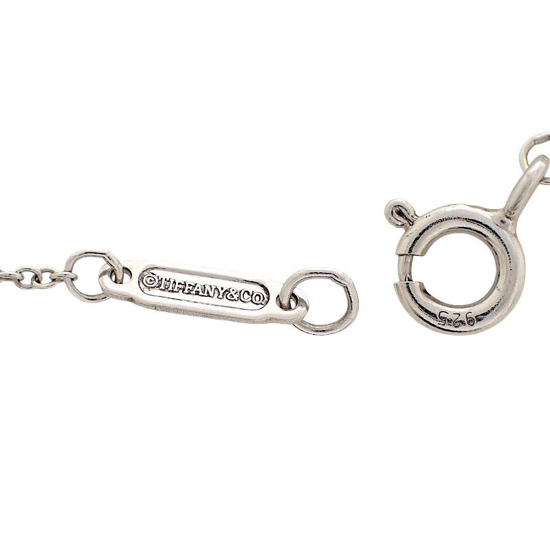ティファニー TIFFANY&Co. ブルー ダブル ハートタグ ネックレス シルバー925 レディース【中古】【Aランク】
