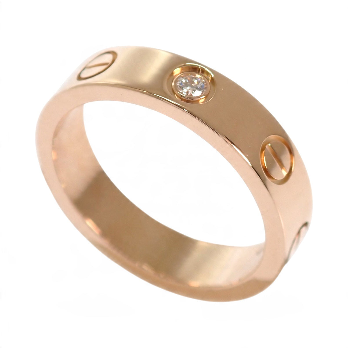 カルティエ CARTIER ミニラブリング 7号 B4050747 リング K18ピンクゴールド ダイヤモンド レディース【中古】【Aランク】