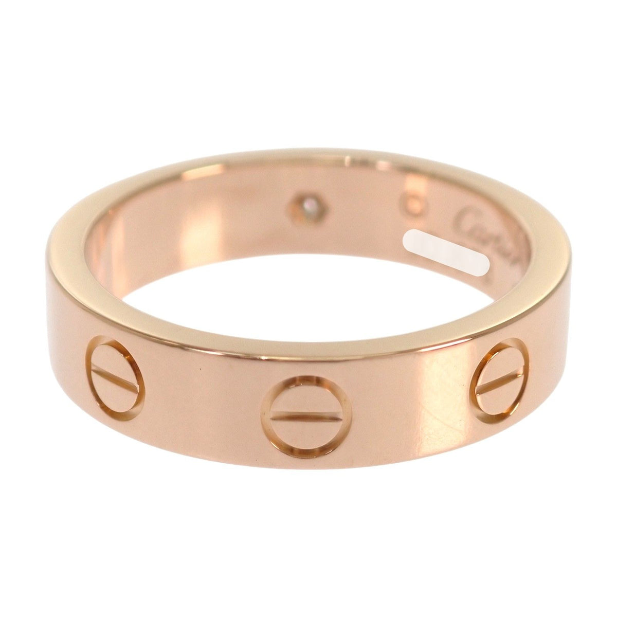 カルティエ CARTIER ミニラブリング 7号 B4050747 リング K18ピンクゴールド ダイヤモンド レディース【中古】【Aランク】