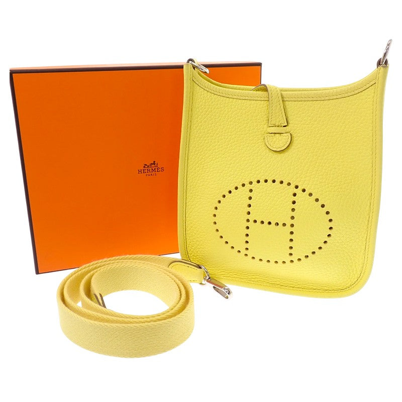 エルメス HERMES エヴリンTPM ショルダーバッグ トリヨンクレマンス イエロー リモンチェッロ シルバー金具 レディース【中古】【Aランク】