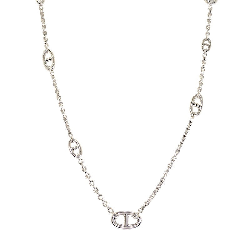 エルメス HERMES シェーヌダンクル ファランドール 80 H104570B 00 ネックレス シルバー925 レディース メンズ【中古】【Aランク】